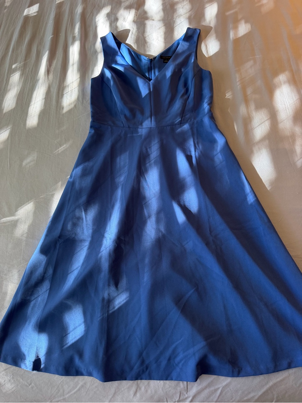 Ann Taylor Royal Blue Sleeveless Midi Dress